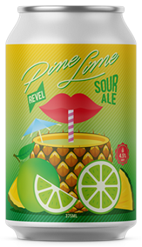 Revel Brewing Co Pine Lime Sour Ale 375mL